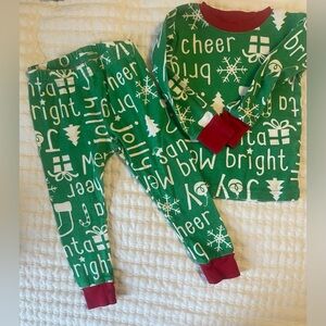 Carter's Green Holiday Pajama Set
